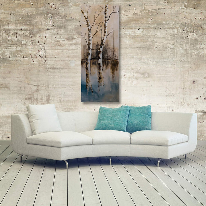 Feeby. Wandbild - 1 Teilig - 30x90 cm, Leinwand Bild Leinwandbilder Bilder Wandbilder Kunstdruck, BA