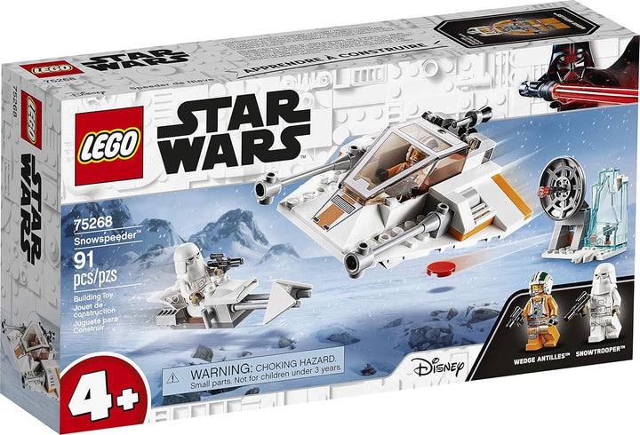 LEGO 75268 Star Wars Snowspeeder, Verteidigungsstation und Speeder-Bike, Spielset mit Starter-Stein