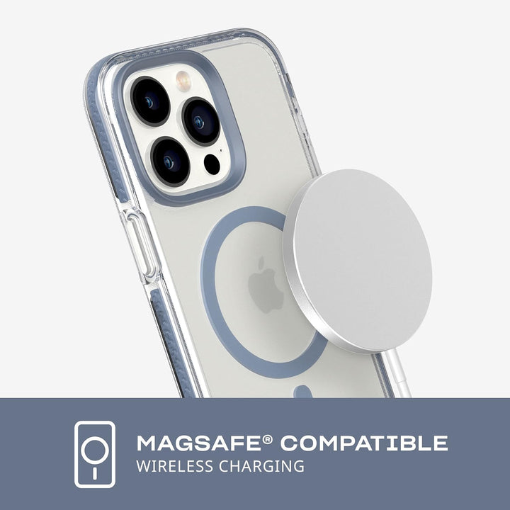 Tech 21 iPhone 14 Pro Max Evo Crystal Kompatibel mit MagSafe - Stossdämpfende & Kratzfeste Clear Pho