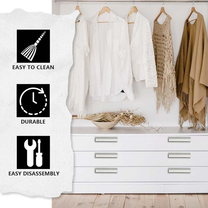 Bwintech 24 Pcs 50MM gebürstetes Nickel Schrank Pull Griffe Küche T Bar Griffe, Edelstahl, Ideal für