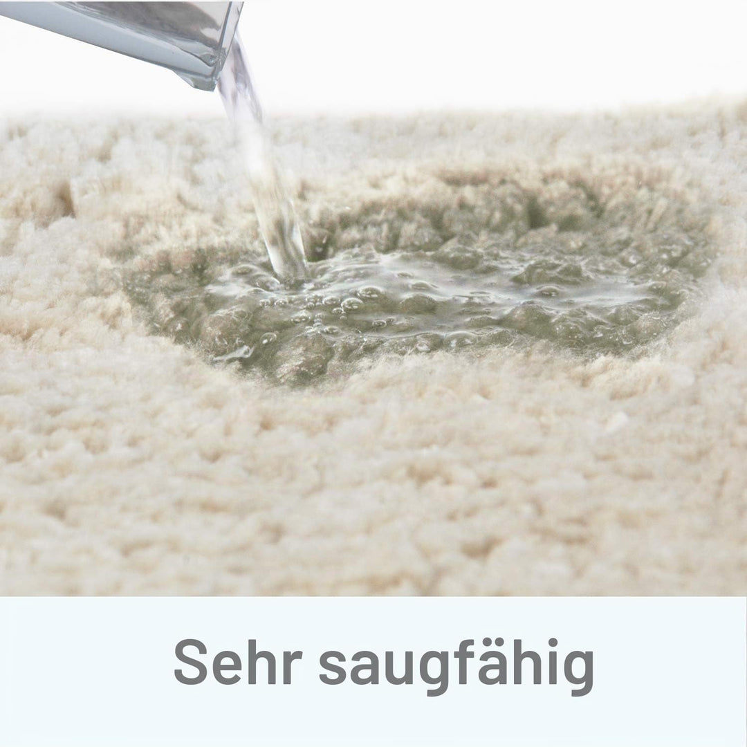 FCSDETAIL rutschfeste, Hochflor Badteppiche 70X120 cm, Maschinenwaschbare Badematte, Badvorleger mit