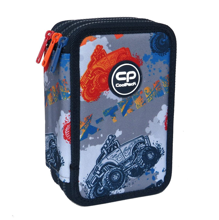 CoolPack XXL Federtasche Federmappe 3-Fach Schulstiftetui, dreifaches Federmäppchen, Federmäppchen f