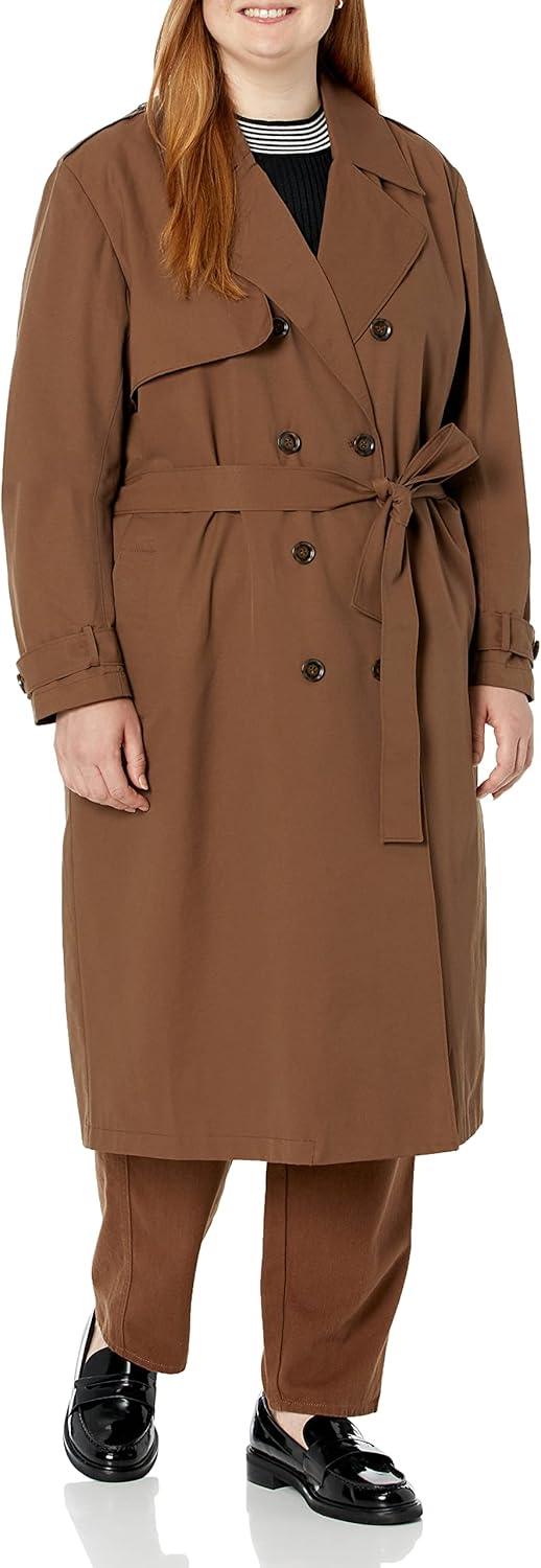 The Drop Noa Trenchcoat für Damen XL Kaffeebohnen, XL Kaffeebohnen