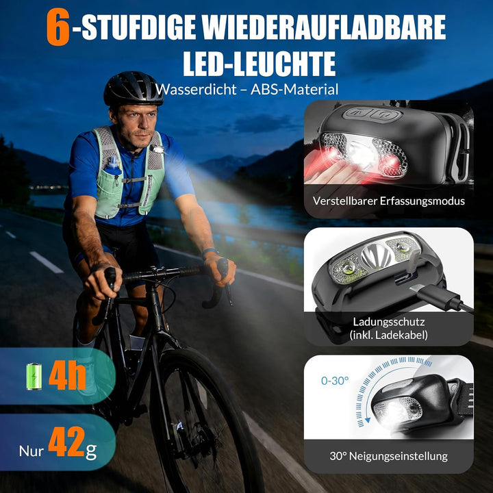 Laufweste Damen &amp; Herren mit 500ml Trinkflasche, Reflektierende Running Vest für Bessere Sichtbarkei