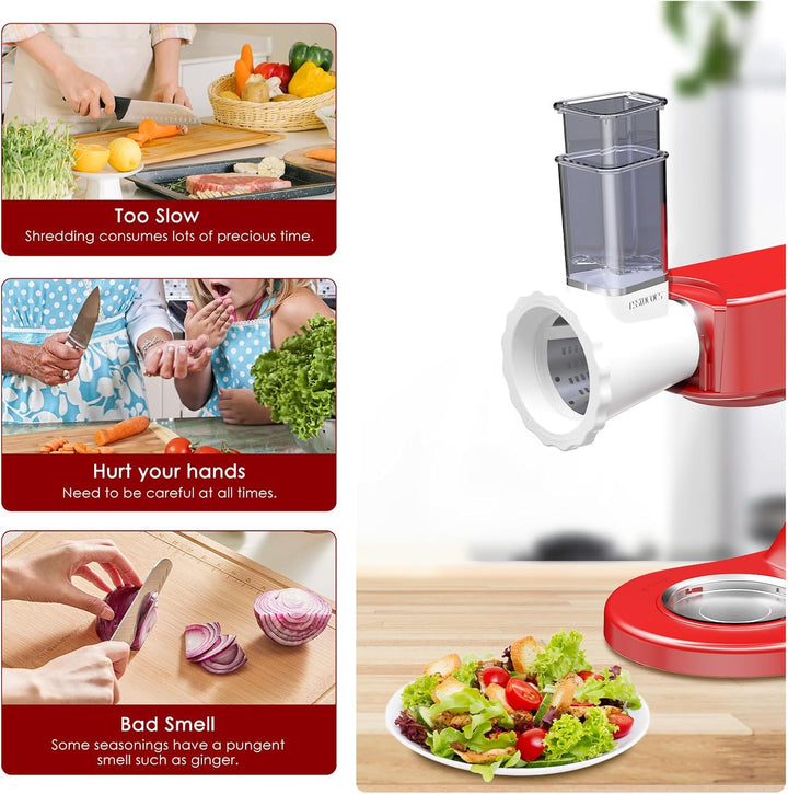 Gemüseschneider für KVC/KVL Kenwood Zubehör, Edelstahl Gemüse Schneider für Kenwood Zubehoer, Gemüse
