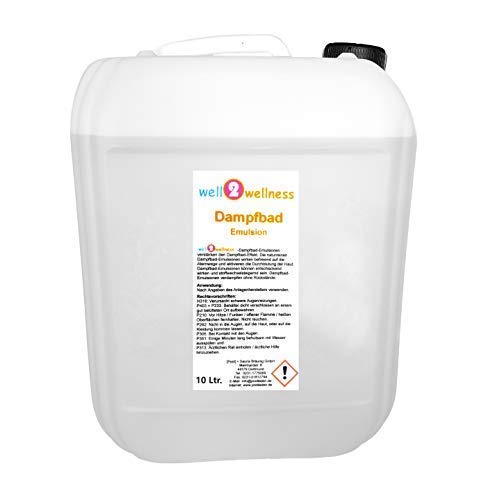 well2wellness® Dampfbademulsion Dampfbad Duft 10 l Kanister - über 160 Düfte zur freien Wahl
