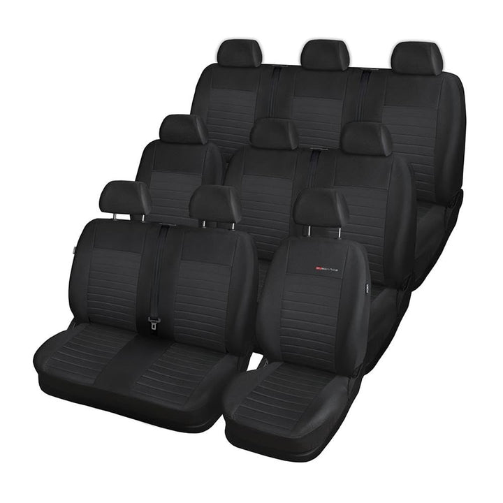 Mossa Passgenaue Sitzbezüge passend für Renault Trafic II Van 2001-2014 E4 Grau E-4 Trafic II (2001-