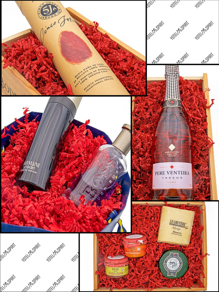 YOTEI SPIRIT® 2.5kg Geschreddertes Rotes Papier für Geschenkbox – Füllmaterial für Pakete, Körbe, Bo