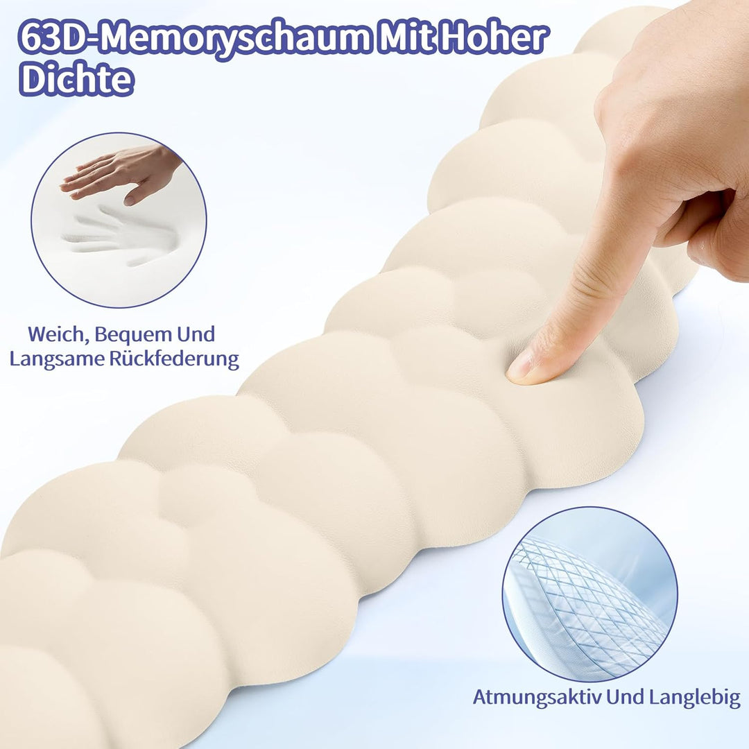 Handballenauflage Tastatur Wolke, Ergonomische Handauflage Mit PU Leder Memory Schaum, Cloud Wrist R