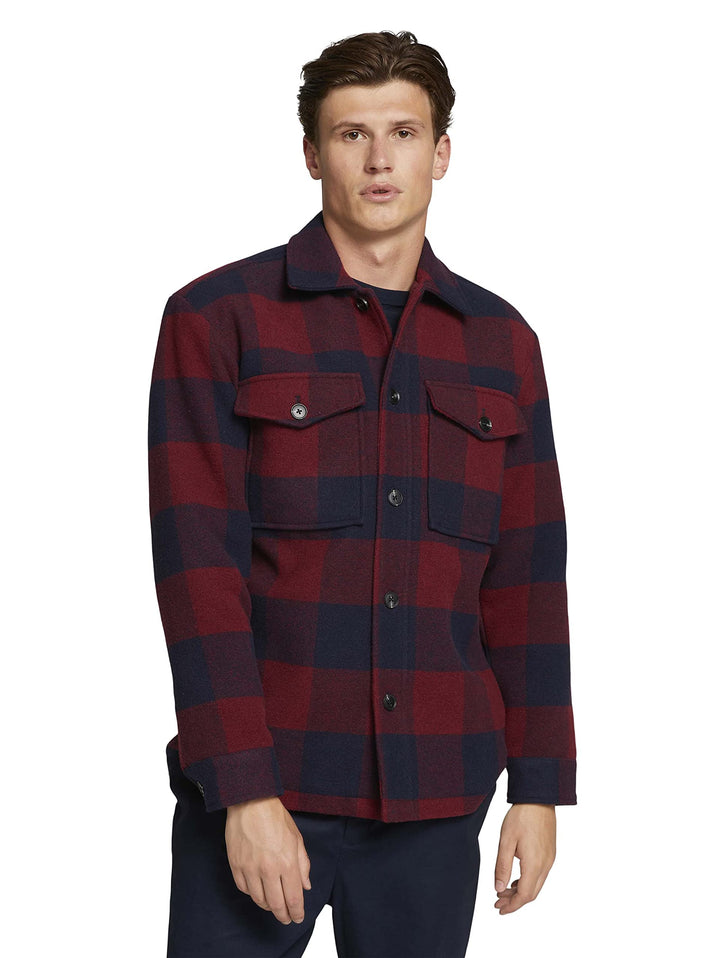 TOM TAILOR Denim Herren 1026691 Regular Fit Hemdjacke mit aufgesetzten Brusttaschen (1er Pack) L 283