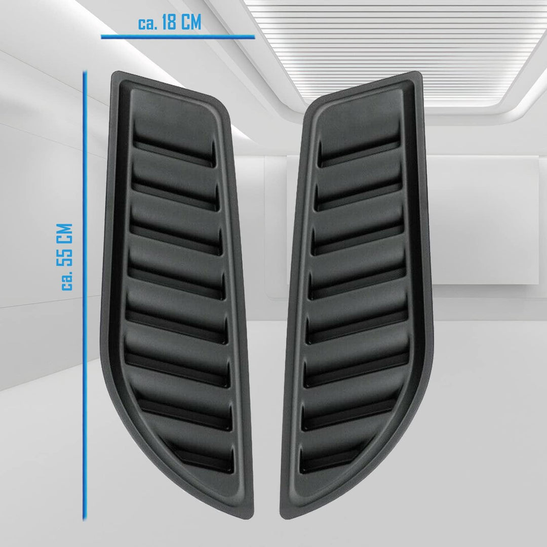 Haubenhutzen Motorhaube Lüftung für Volvo XC60 2 Haubenhutzen Schwarz, Haubenhutzen Schwarz