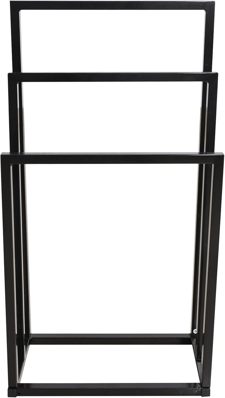JELUTE Freistehender Handtuchhalter -3-Tier Organizer für Bad- und Handtücher, Badezimmerzubehör, Sc