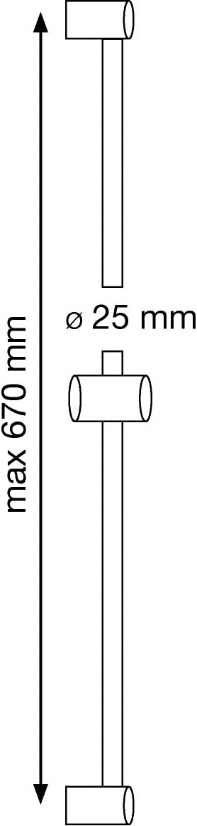 AquaSu Duschset Barca 5 | Duschgarnitur mit Handbrause | 5-fach verstellbare Handbrause | Chrom