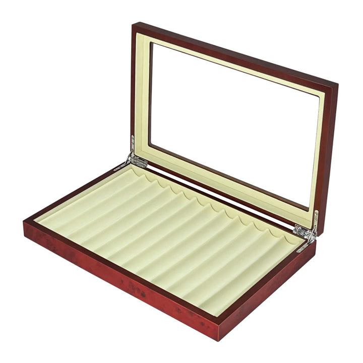 MR Maestro Relojero - Stifthalterbox mit Vitrine | Platz für 12 Schreibgeräte | Lamy & Graf Von Fabe