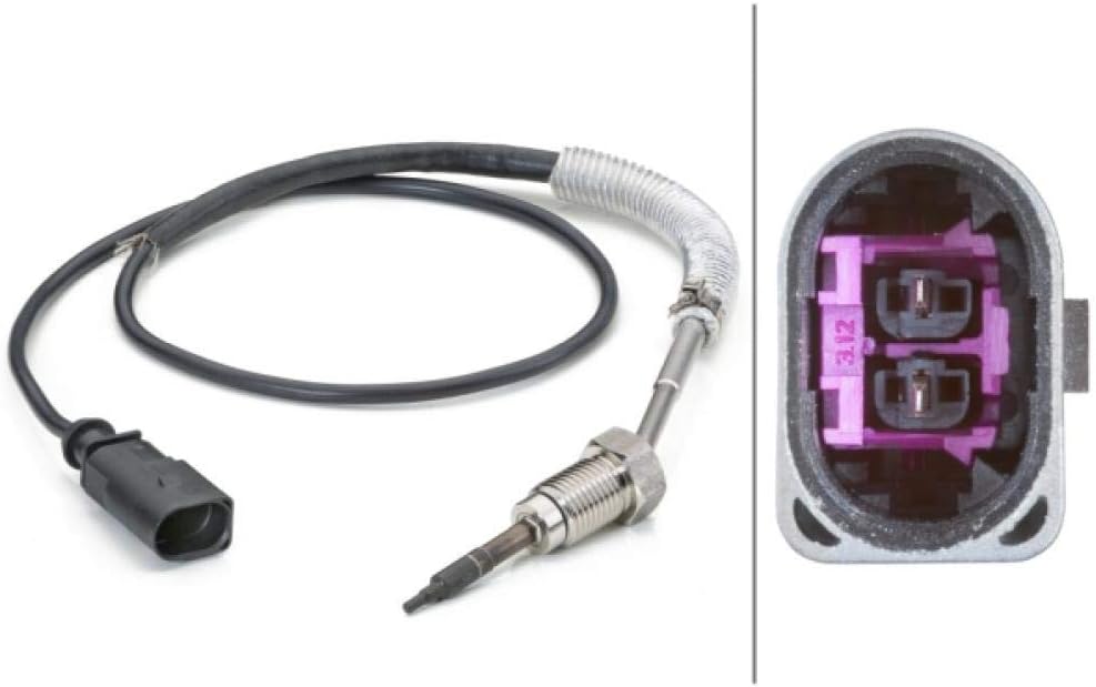 HELLA 6PT 014 494-261 Sensor, Abgastemperatur - 2-polig - geschraubt - Kabel: 660mm