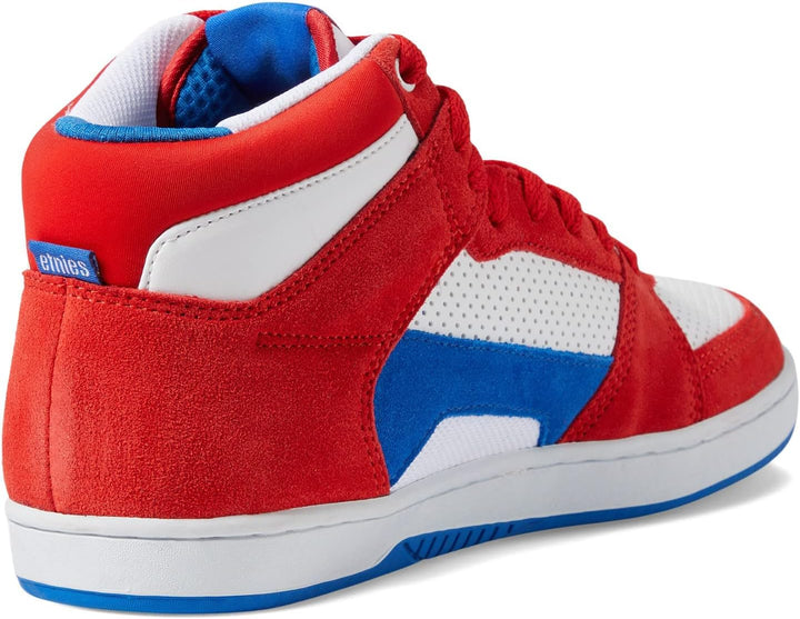 Etnies Herren Mc Rap Hi Top Skateschuh Skate-Schuh 45 EU Rot Weiss Blau, 45 EU Rot Weiss Blau