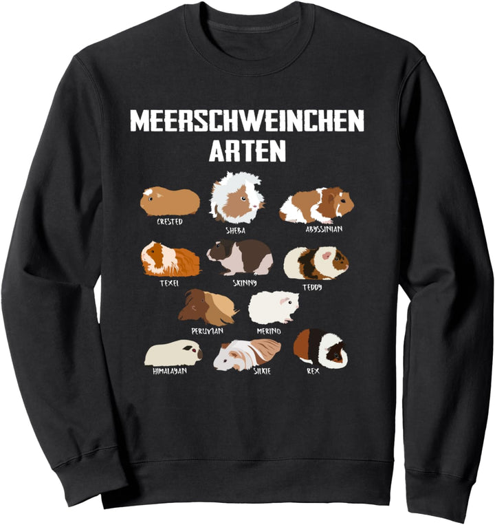 Meerschweinchen Arten Mädchen Design Meerschweinchen Sweatshirt
