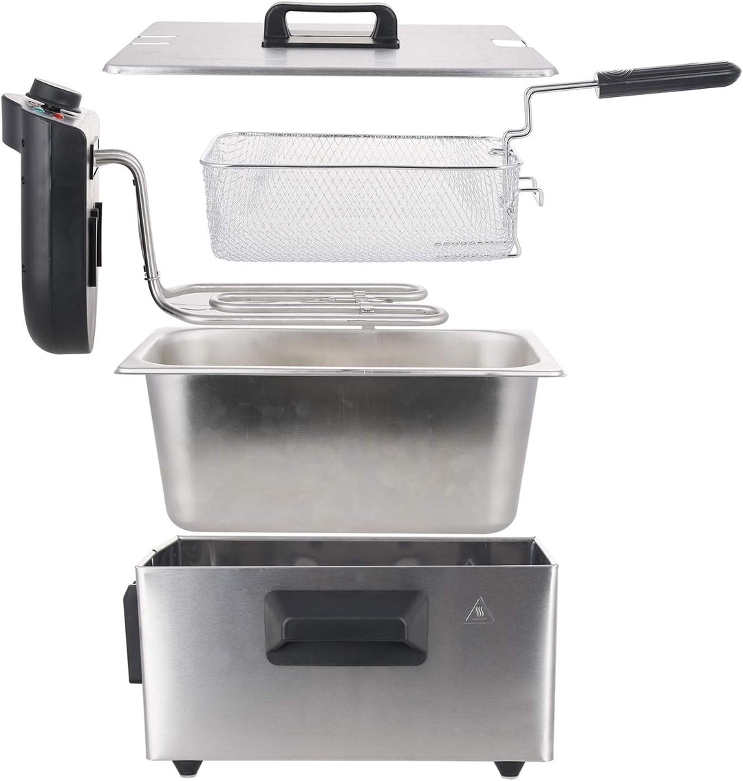 Emerio 3.0L Öl-Fritteuse mit Kaltzonen Technologie, "sehr gut 1.4" getestet von Haus & Garten 06/201