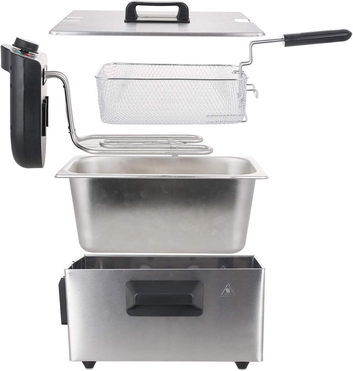 Emerio 3.0L Öl-Fritteuse mit Kaltzonen Technologie, "sehr gut 1.4" getestet von Haus & Garten 06/201