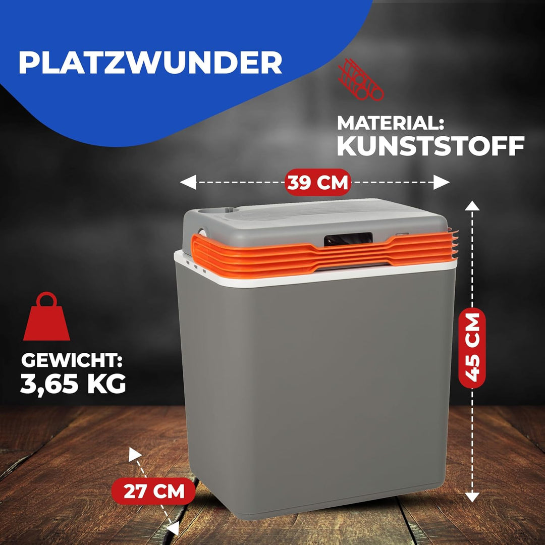Elektrische Kühlbox und Warmhaltebox Coolbox Thermobox Picknick Camping 30 Liter Warmhaltebox 12V 23