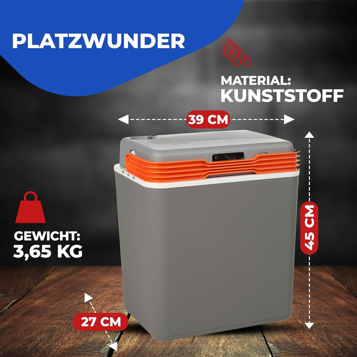 Elektrische Kühlbox und Warmhaltebox Coolbox Thermobox Picknick Camping 30 Liter Warmhaltebox 12V 23