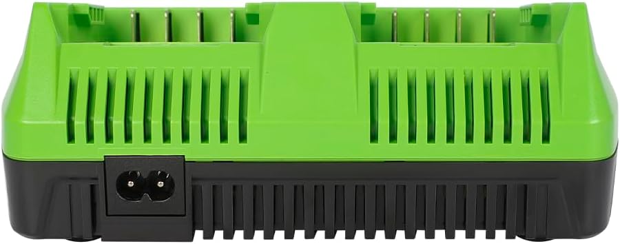 24V Dual Port Ladegerät kompatibel mit Greenworks 24V Batterie 29842 29852 BAG708 BAG709 BAG710 BAG7