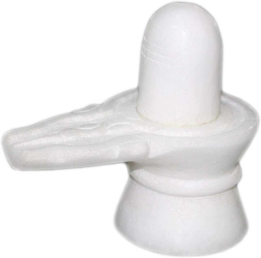 StonKraft Marmor Shiva Lingam/Shiv ling Idol Idol Statue (weisser Shiva)