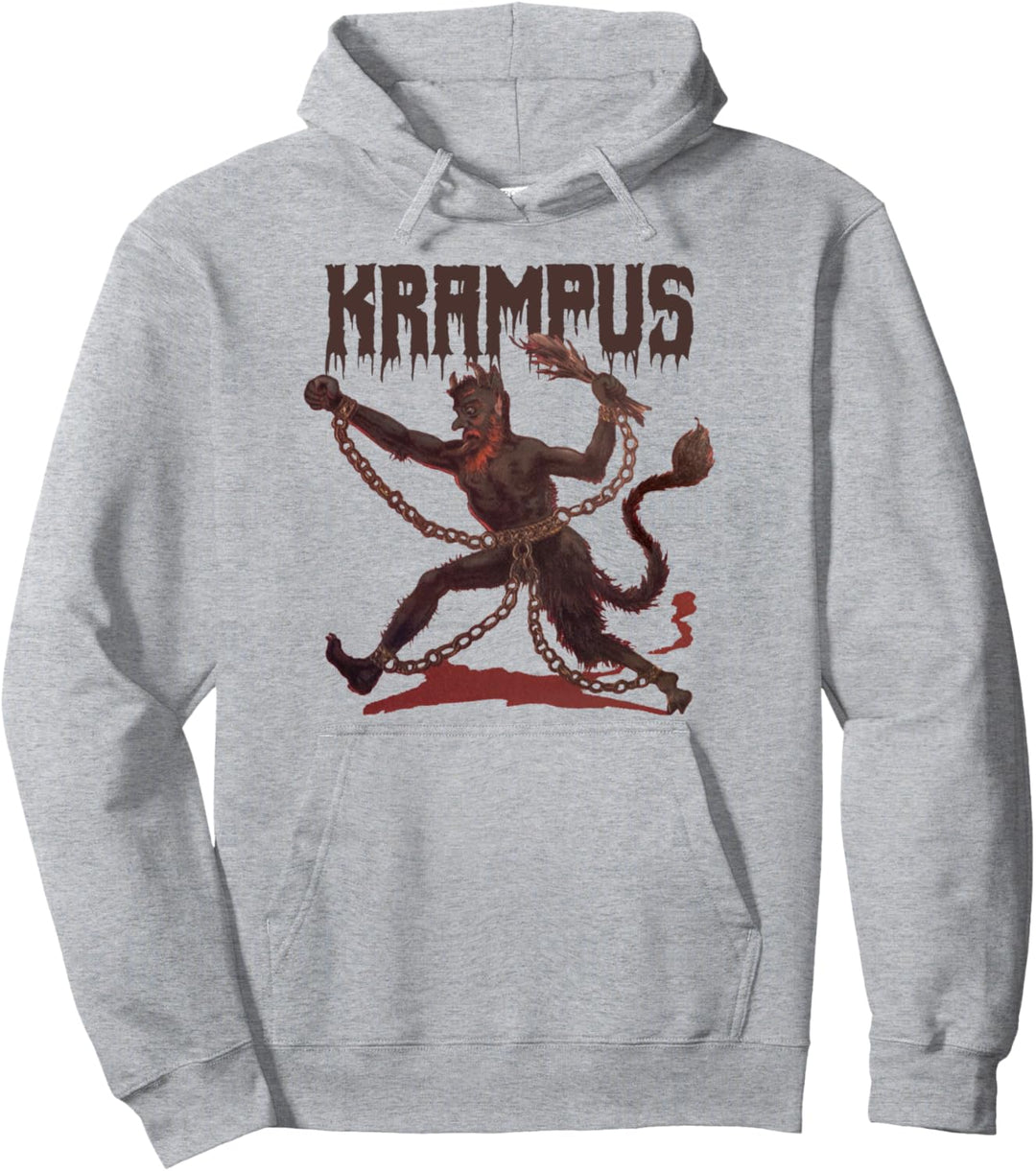 Creepy Gruss Vom Krampus Demon Christmas Devil Krampus Pullover Hoodie