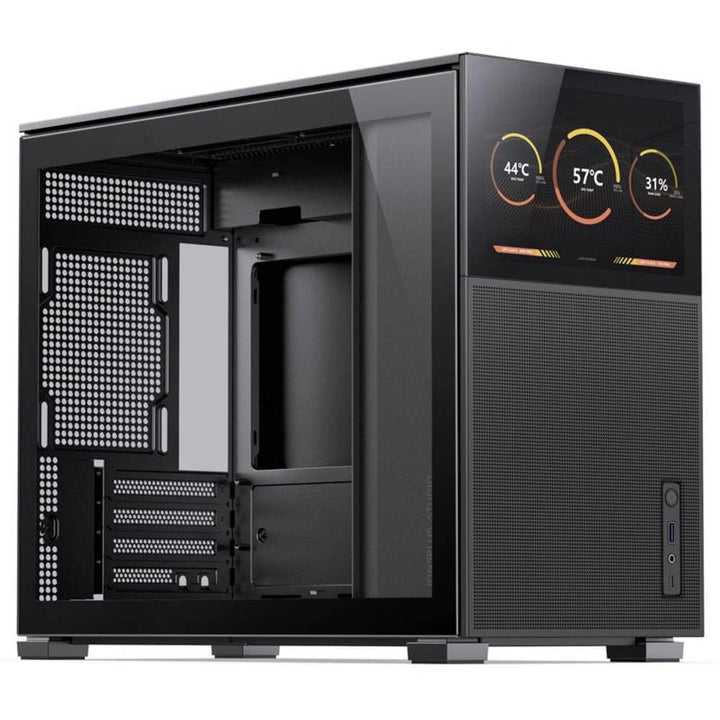 Jonsbo D31 MESH Bildschirm mATX Gehäuse, Gehärtetes Glas - schwarz