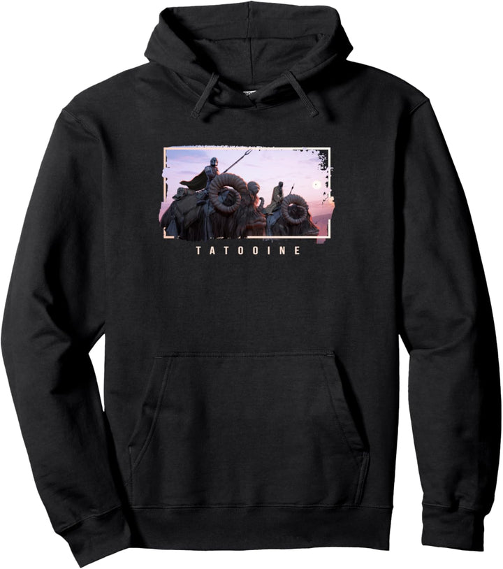 Star Wars Mando Tatooine Poster Pullover Hoodie