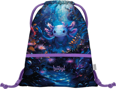 Baagl Schulranzen Jungen Mädchen Set 3 Teilig, Ergo Schultasche für 1. Klasse, Ergonomische Grundsch