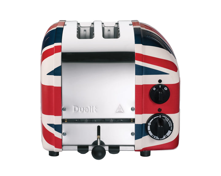 Dualit NEWGEN Premium Toaster 2 Scheiben Union Jack, handgefertigter Toaster Retro, ProHeat®-Heizele