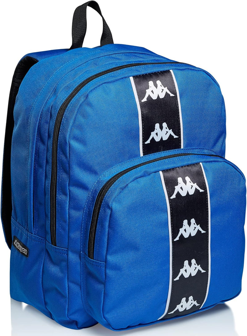 SEVEN Rucksack — KAPPA COLOUR LOGO — Doppelfach, maximale Kapazität — Schule, Reisen & Freizeit Blau