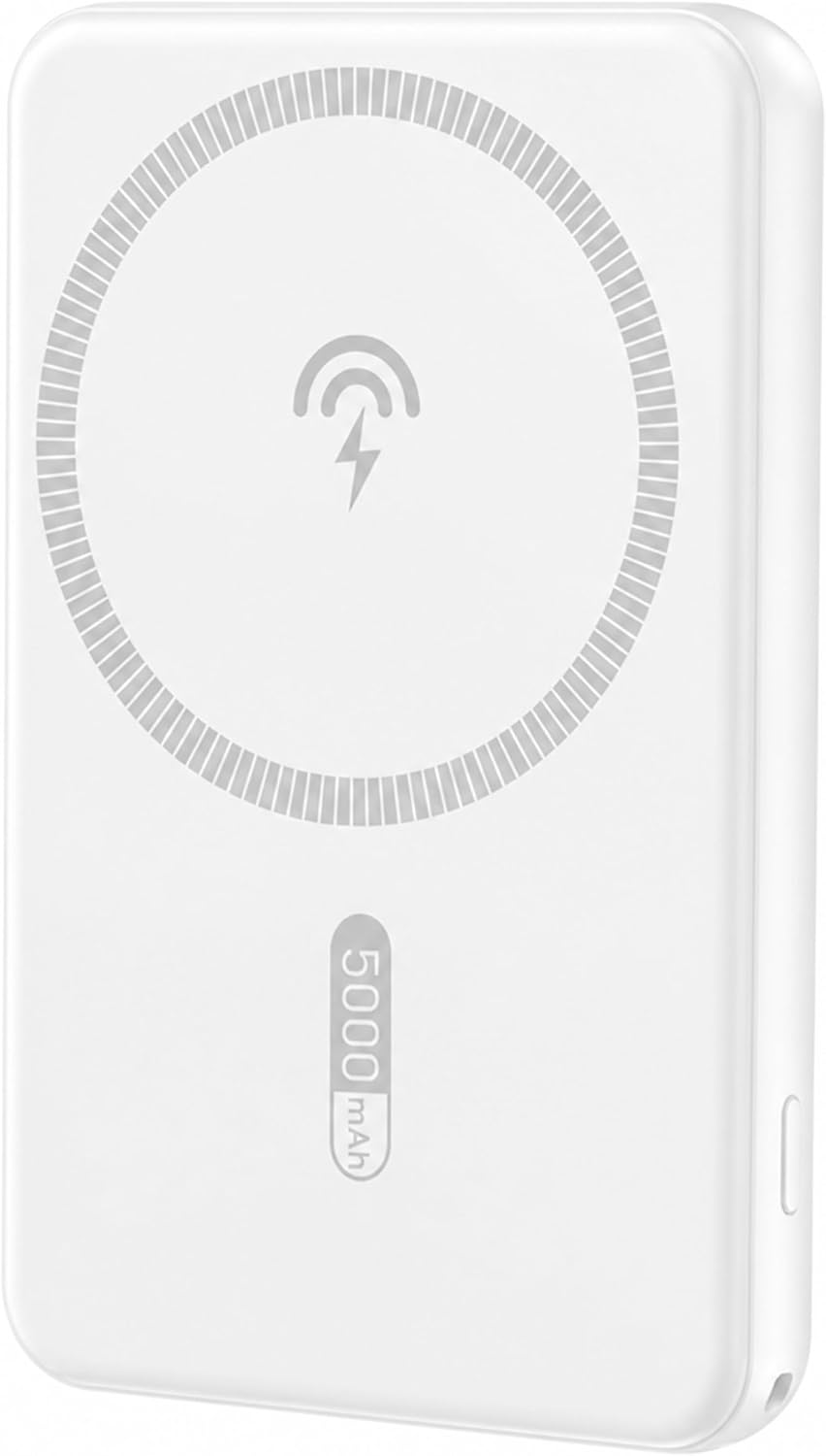 Powerbank für MagSafe, 10000mAh 22.5W Schnellladen Magnetische Power Bank Slim, Wireless Externe Akk