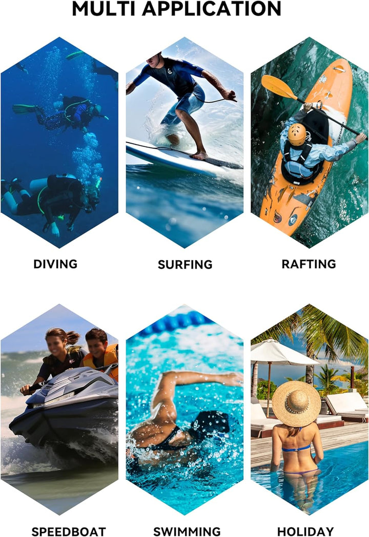 Damen Herren Lange Ärmel Tauchanzug One Piece UV-Schutz Badeanzug Sommer Herbst M Damen, M Damen