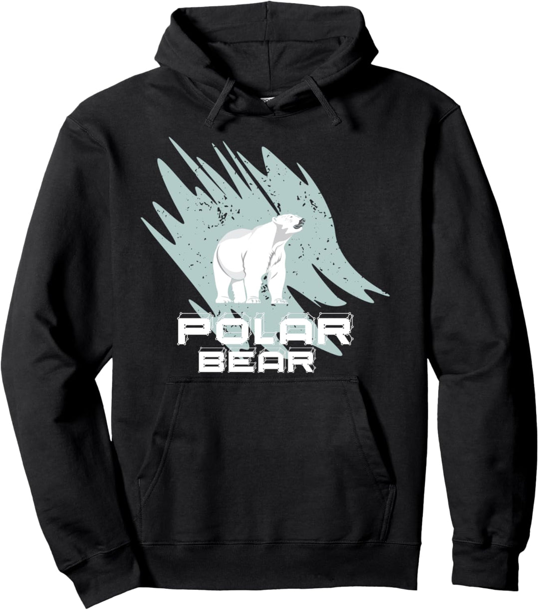 Polarbär Eisbär Arktis Pullover Hoodie