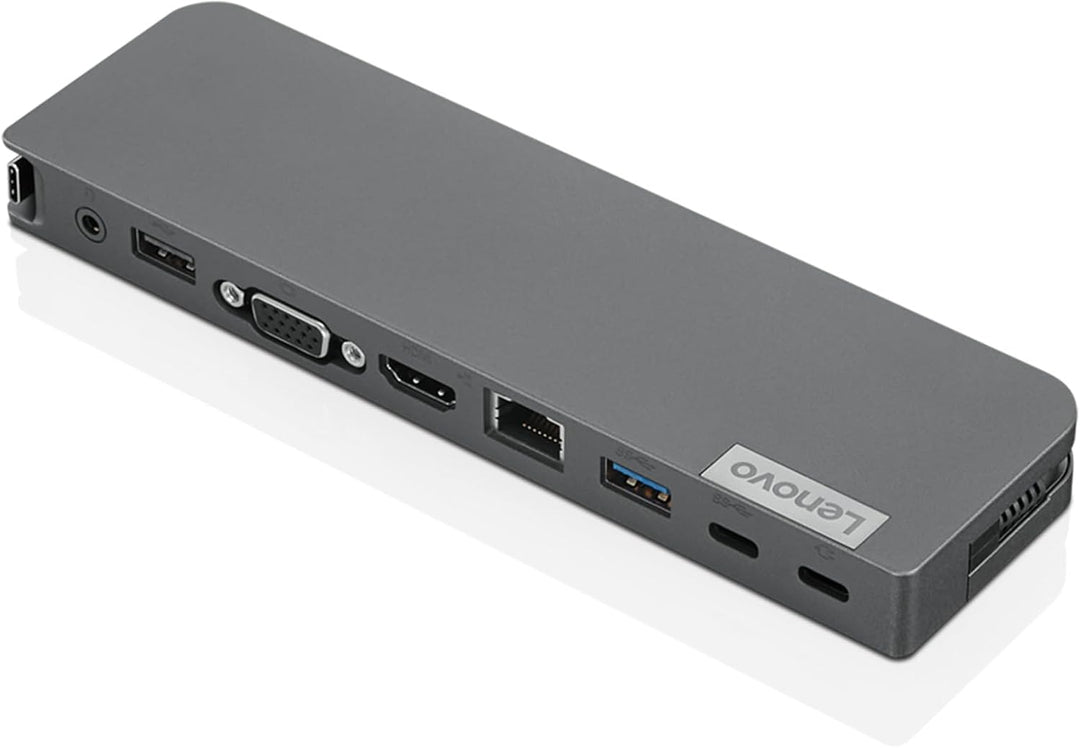 Lenovo USB-C Mini-Dock, 7-in-1 tragbare Dockingstation mit HDMI, VGA, USB-C, USB 3.1, USB 2, 3,5 mm