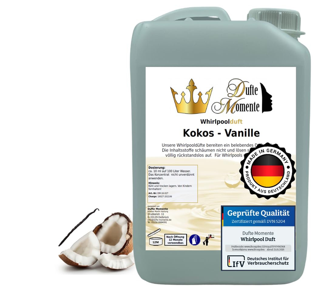 Dufte Momente Whirlpoolduft Kokos-Vanille - 3 Liter