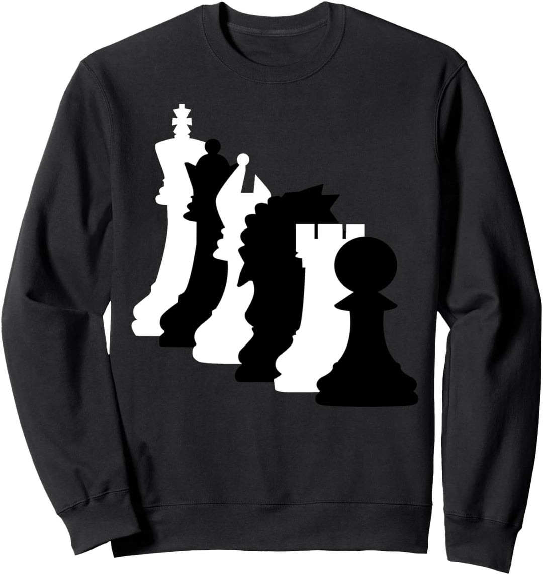 Nerdy Chess.com Schachfiguren Online Schachspieler Brettspiel Sweatshirt