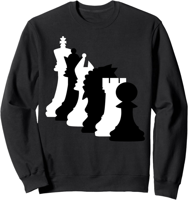 Nerdy Chess.com Schachfiguren Online Schachspieler Brettspiel Sweatshirt