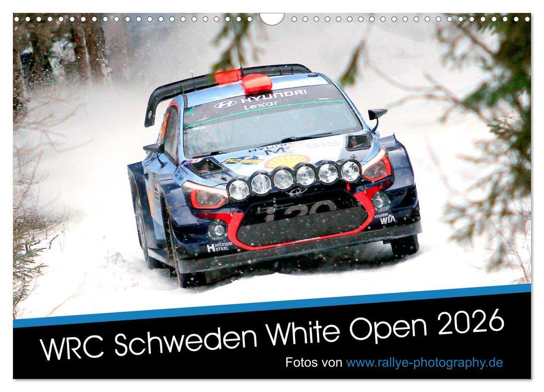 WRC Schweden White Open 2026 (Wandkalender 2026 DIN A3 quer), CALVENDO Monatskalender: Impressionen