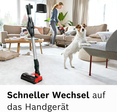 Bosch Akku-Staubsauger Unlimited 7 ProAnimal BKS711PET, kabelloser Tierhaar-Staubsauger, beutellos,