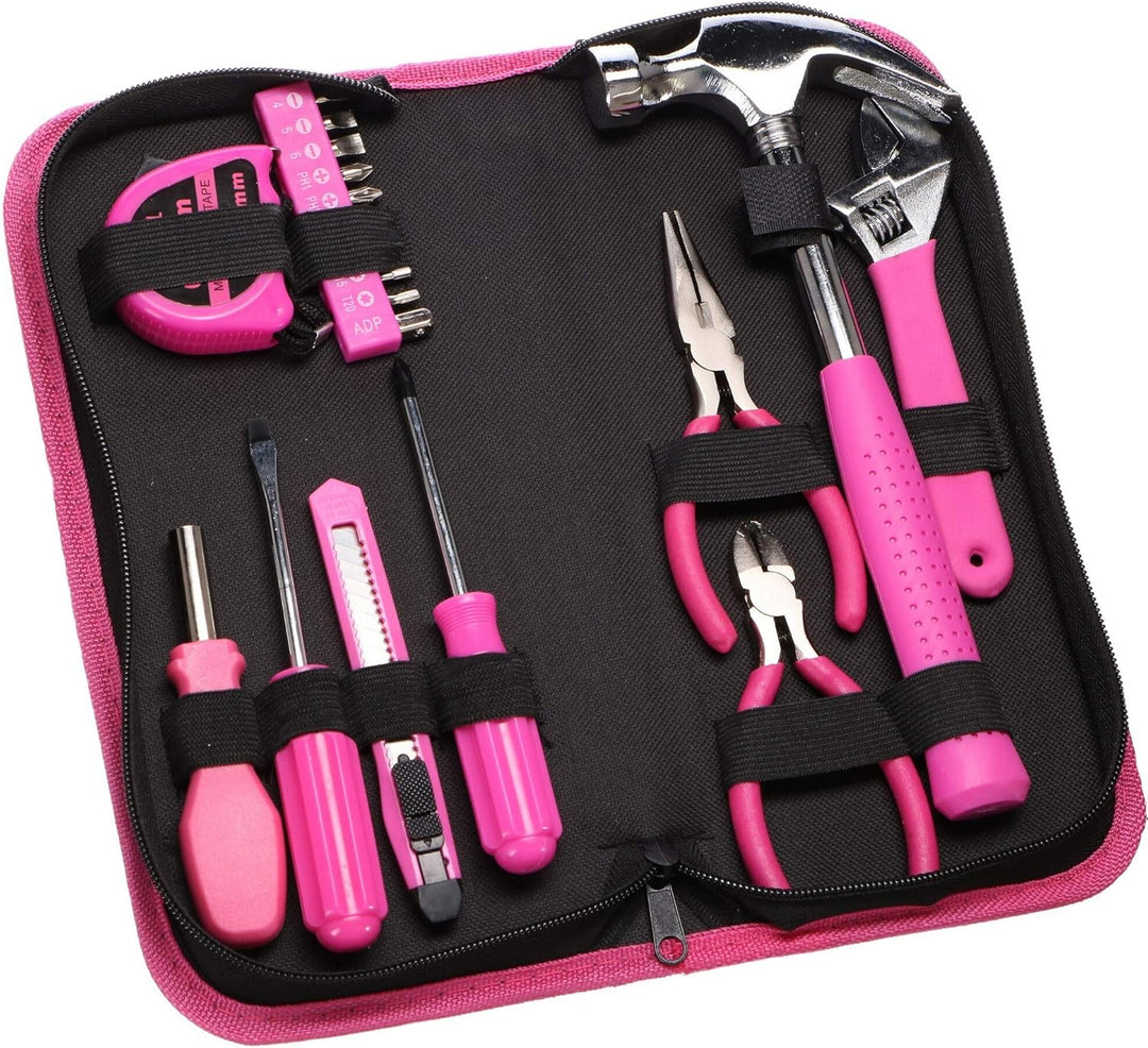 SIXTOL HOME PINK 20 Werkzeugset in einer Tasche | Für den Heimgebrauch | praktischen Werkzeug-Tasche
