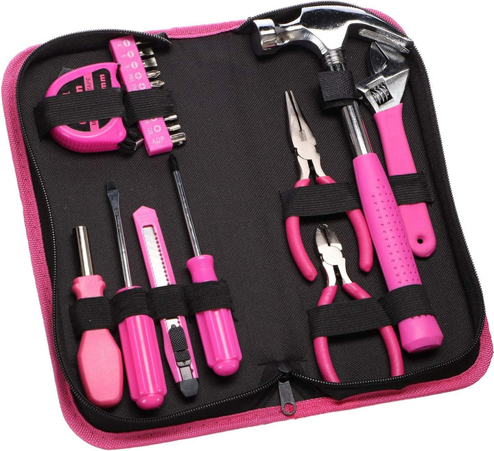 SIXTOL HOME PINK 20 Werkzeugset in einer Tasche | Für den Heimgebrauch | praktischen Werkzeug-Tasche