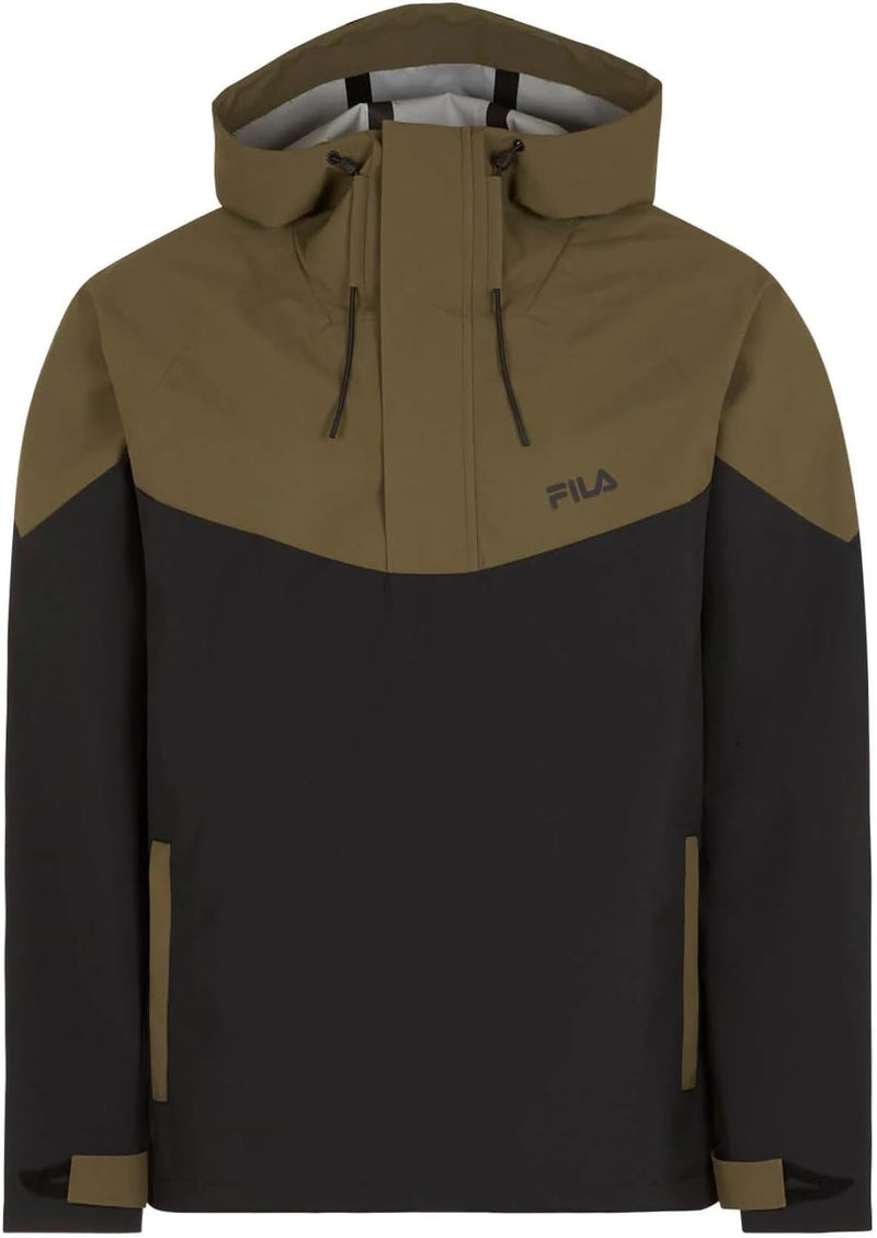 FILA Herren Trencin Windbreaker Pull-on Jacket S Moonless Night-Burnt Olive, S Moonless Night-Burnt