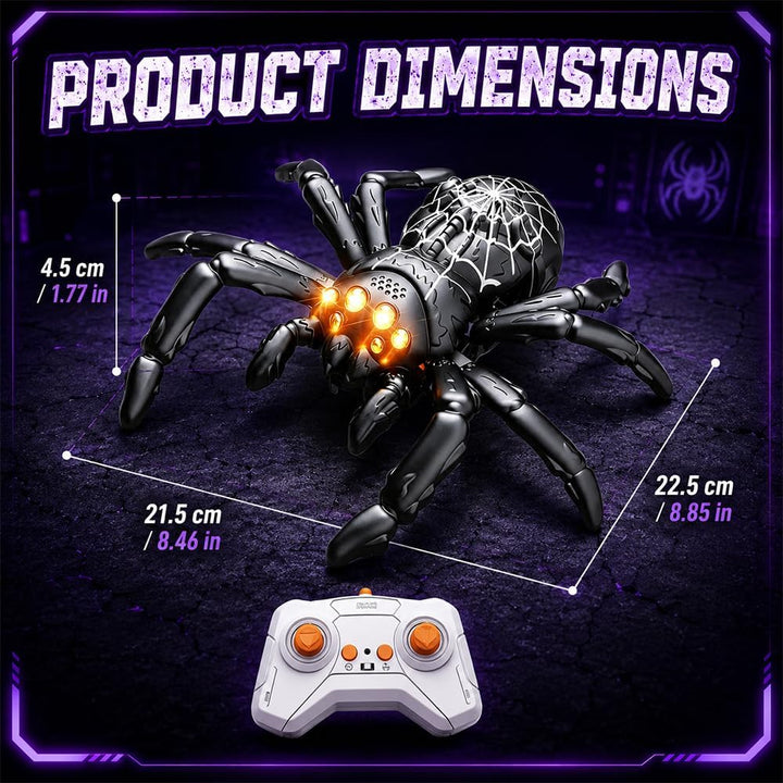 Ferngesteuerte Spinne, Wandklettern Halloween Spinne mit Bediengriff