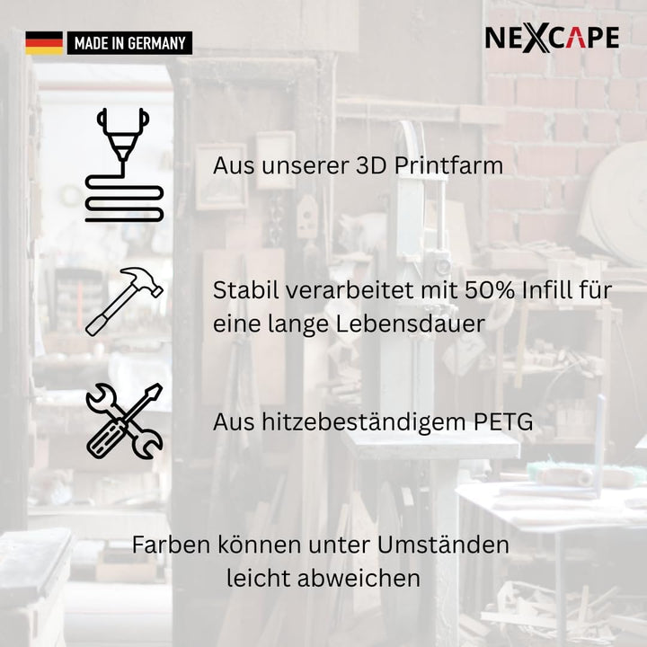 NEXCAPE Absaugadapter aus PETG, Passend für Bosch GTS 10 XC, 32mm Aussenanschluss, Werkstatt-Staubsa