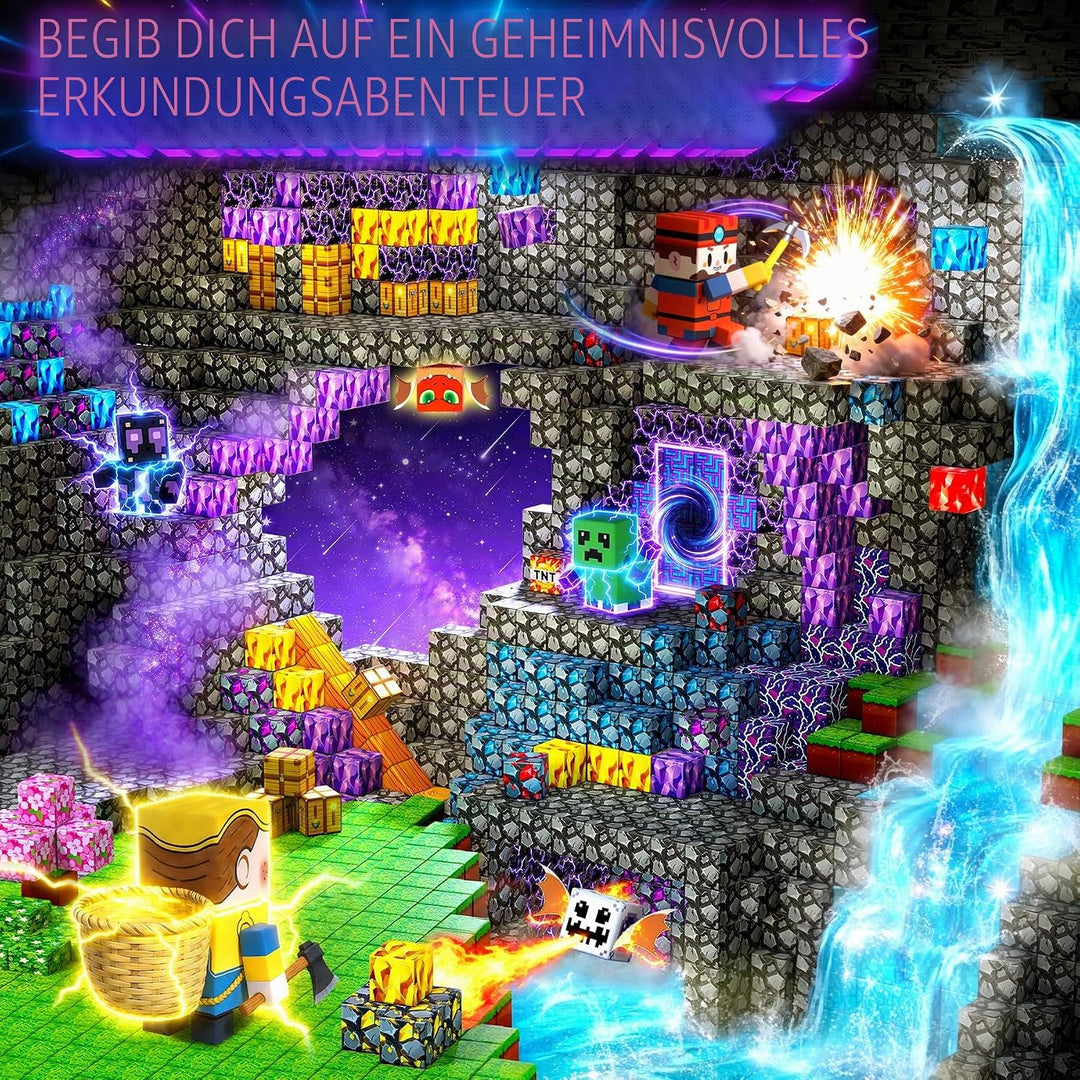 Abnehmbare Magnetische Bausteine - 507 Teile Magnetbausteine Magnetspielzeug - Desmontables Magnetis