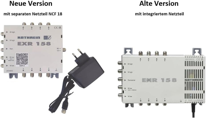 Kathrein EXR 158 Satelliten-ZF-Verteilsystem Multischalter (1 Satellit, 8 Teilnehmeranschlüsse, Klas
