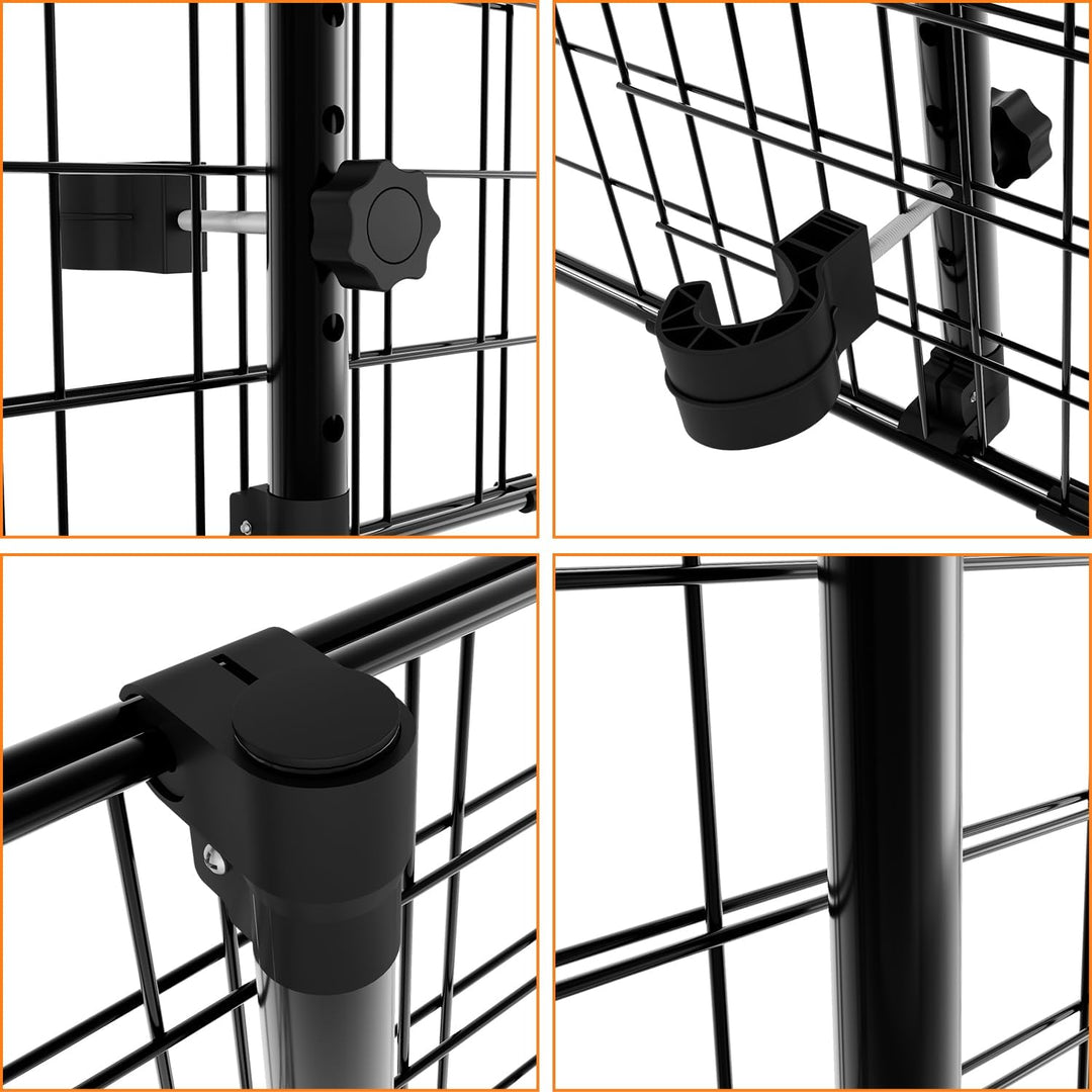 Hundegitter Auto, Autoschutzgitter Verstellbare Breite, Kopfstützen-Hundegitter mit Sicherheitsgurt